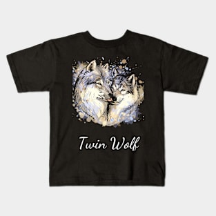 Twin Wolf Kids T-Shirt